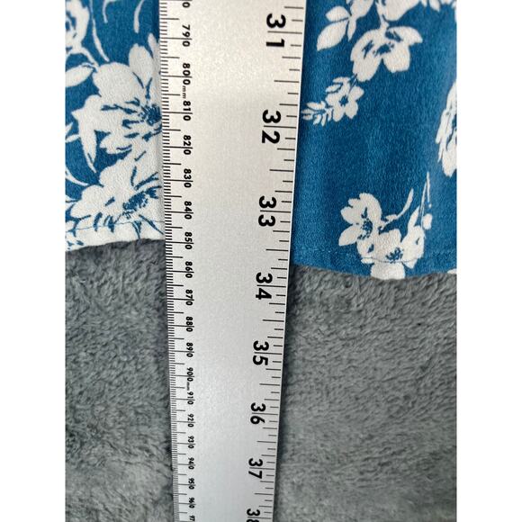 Old Navy Women’s XL Blue Floral Short Sleeve Dress Casual Fit Excellent Cond. - Picture 11 of 12